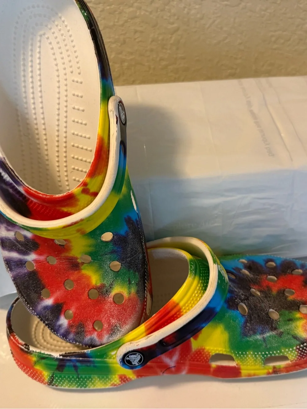 Tie-Dye Comfort Croc Clogs - Rainbow